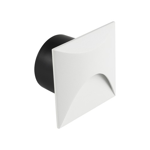 Spot encastrable LED 3W pour escalier, carré - IP65, blanc, 3000K