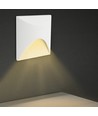 Spot encastrable LED 3W pour escalier, carré - IP65, blanc, 3000K