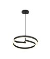 Suspension LED design 25W - Ø40cm, Noir Sablé, 4000K, plafonnier décoratif