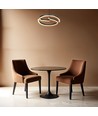 Suspension LED design 25W - Ø40cm, Noir Sablé, 4000K, plafonnier décoratif