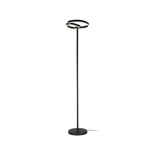 Lampadaire LED design 25W - Ø30 x 142cm, noir mat, 4000K