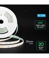 Ruban LED V-Tac 20m 8W/m Ultra Long - 24V, IP20, 3000K