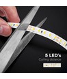 Ruban LED V-Tac 20m 8W/m Ultra Long - 24V, IP20, 3000K