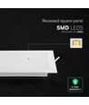 Dalle LED encastrable 6W CCT - Trou: 11x11 cm, 6 ans de garantie, 3 couleurs, CREE Chip