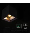 Applique solaire V-Tac 9W avec capteur - IP65, 3-en-1 CCT, noir