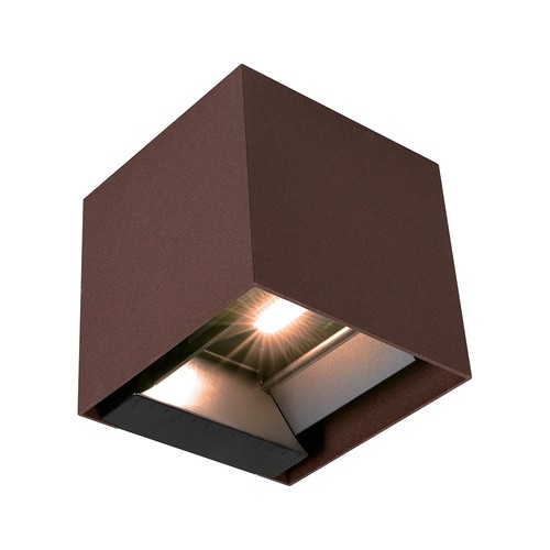 Applique V-Tac 9W Solara avec capteur, CCT - IP65, capteur PIR, couleur corten, solaire, 3 couleurs