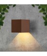 Applique V-Tac 9W Solara avec capteur, CCT - IP65, capteur PIR, couleur corten, solaire, 3 couleurs
