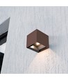 Applique V-Tac 9W Solara avec capteur, CCT - IP65, capteur PIR, couleur corten, solaire, 3 couleurs