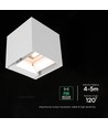 Applique solaire V-Tac 9W avec capteur - IP65, blanc, 3-en-1 CCT
