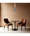 Suspension LED design 20W - Ø23cm, verre fumé, 3000K, hauteur 180cm, source incluse
