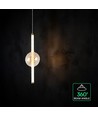 Suspension LED design 8W - Ø15cm, 3000K, Ambre/Blanc, luminaire décoratif