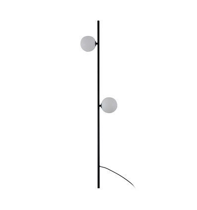 Lot de 2 bornes LED 3W - Noir, IP65, 3000K, source incluse