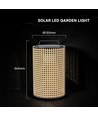 Lampe de jardin solaire V-Tac 1,2W - IP65, 2800K, dimmable, blanc chaud