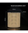 Lampe de jardin solaire LED V-Tac 1,2W - IP65, 2800K, dimmable, blanc chaud