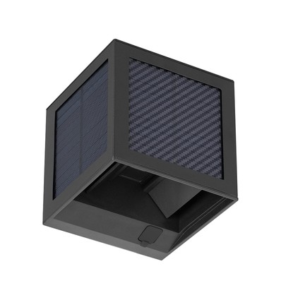Applique solaire V-Tac 9W avec capteur - IP65, noir, 3-en-1 CCT
