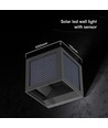 Applique solaire V-Tac 9W avec capteur - IP65, noir, 3-en-1 CCT