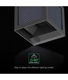 Applique solaire V-Tac 9W avec capteur - IP65, noir, 3-en-1 CCT