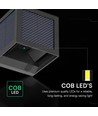 Applique solaire V-Tac 9W avec capteur - IP65, noir, 3-en-1 CCT