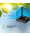 Applique solaire V-Tac 9W avec capteur - IP65, noir, 3-en-1 CCT