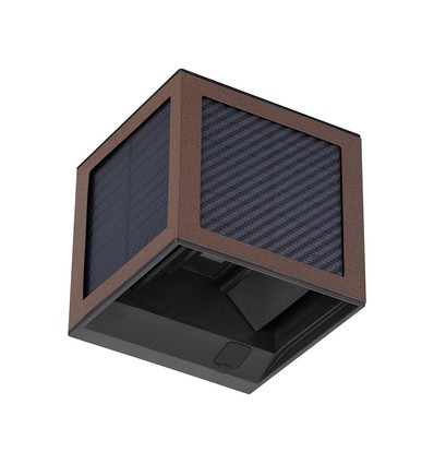 Applique solaire V-Tac 9W avec capteur, CCT - IP65, couleur corten