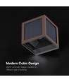 Applique solaire V-Tac 9W avec capteur, CCT - IP65, couleur corten