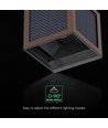 Applique solaire V-Tac 9W avec capteur, CCT - IP65, couleur corten
