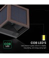 Applique solaire V-Tac 9W avec capteur, CCT - IP65, couleur corten