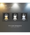 Applique murale LED solaire V-Tac 9W - CCT, IP65, blanc, avec détecteur PIR