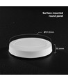 Dalle LED en saillie 6W Ø12cm - CCT, Backlit, puce CREE, garantie 6 ans, ronde