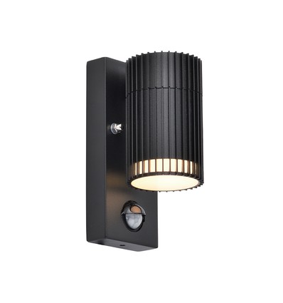 Applique murale GU10 avec détecteur PIR - IP44 extérieur, sans ampoule