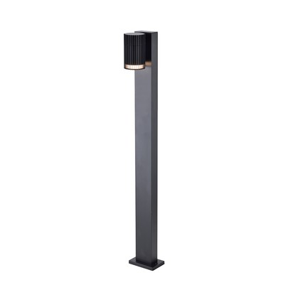 V-Tac Borne d'éclairage extérieur GU10 50cm - IP44, noir, sans ampoule