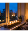 Pack de 6 bougies chauffe-plat LED blanches avec base de chargement - Incl. télécommande, minuterie
