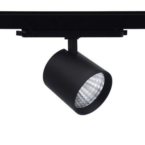 Spot sur rail DALI LEDlife 30W noir - RA 90, 38 degrés, triphasé