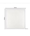Dalle LED 60x60, 30W - Hauteur:8mm, RA90, DALI / push dimmable, UGR19, bord blanc