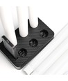Pack de 6 bougies LED blanches avec base de charge - Ø2cm, H: 25cm, cierges, avec télécommande, minuterie