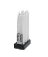 Pack de 6 bougies LED blanches avec base de charge - Ø2cm, H: 25cm, cierges, avec télécommande, minuterie