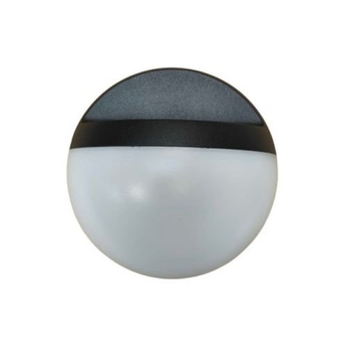 Outlet: Applique murale LED 12W - IP54 extérieur, ronde, noire, source lumineuse incl.