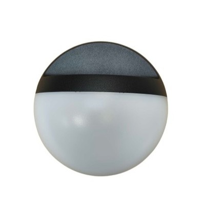 Outlet: Applique murale LED 12W - IP54 extérieur, ronde, noire, source lumineuse incl.