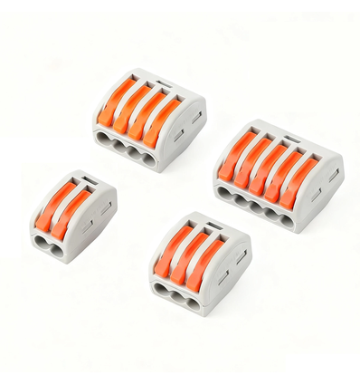 Kit de bornes de connexion 46 pcs - 0,32-2,5 mm² pour 2/3/4/5 fils