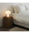 Lampe de table champignon LED rechargeable - Blanc, tactile dimmable, CCT, IP54