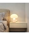 Lampe de table champignon LED rechargeable - Blanc, tactile dimmable, CCT, IP54