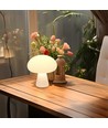 Lampe de table champignon LED rechargeable - Blanc, tactile dimmable, CCT, IP54