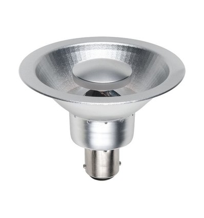 Ampoule LED AR70 BA15d 9W dimmable, 12V - 510lm, 35°, boîtier gris