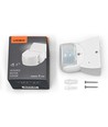 Détecteur de mouvement et de lumière PIR 1200W - IP65, blanc