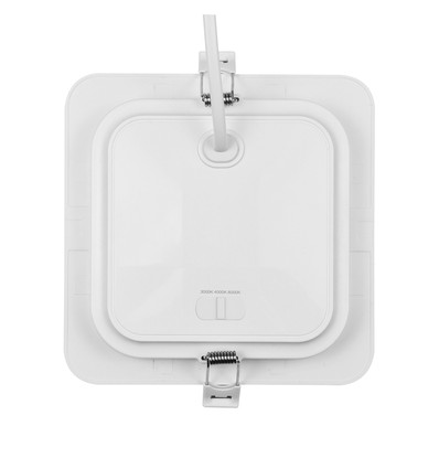 Plafonnier LED carré Dure 3 12W - CCT, IP54, 14,5x14,5 cm