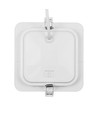 Plafonnier LED carré Dure 3 12W - CCT, IP54, 14,5x14,5 cm
