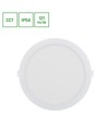 Plafonnier LED Dure 3 24W - CCT, IP54, Ø22,5cm, blanc, angle 110°