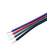 5m Câble RGB 1,2mm² - 4 fils (16AWG), 12V-24V pour ruban LED