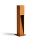 Borne lumineuse Corten - 70 cm, 12W, IP65 extérieur, source incluse