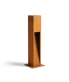 Borne lumineuse Corten - 70 cm, 12W, IP65 extérieur, source incluse
